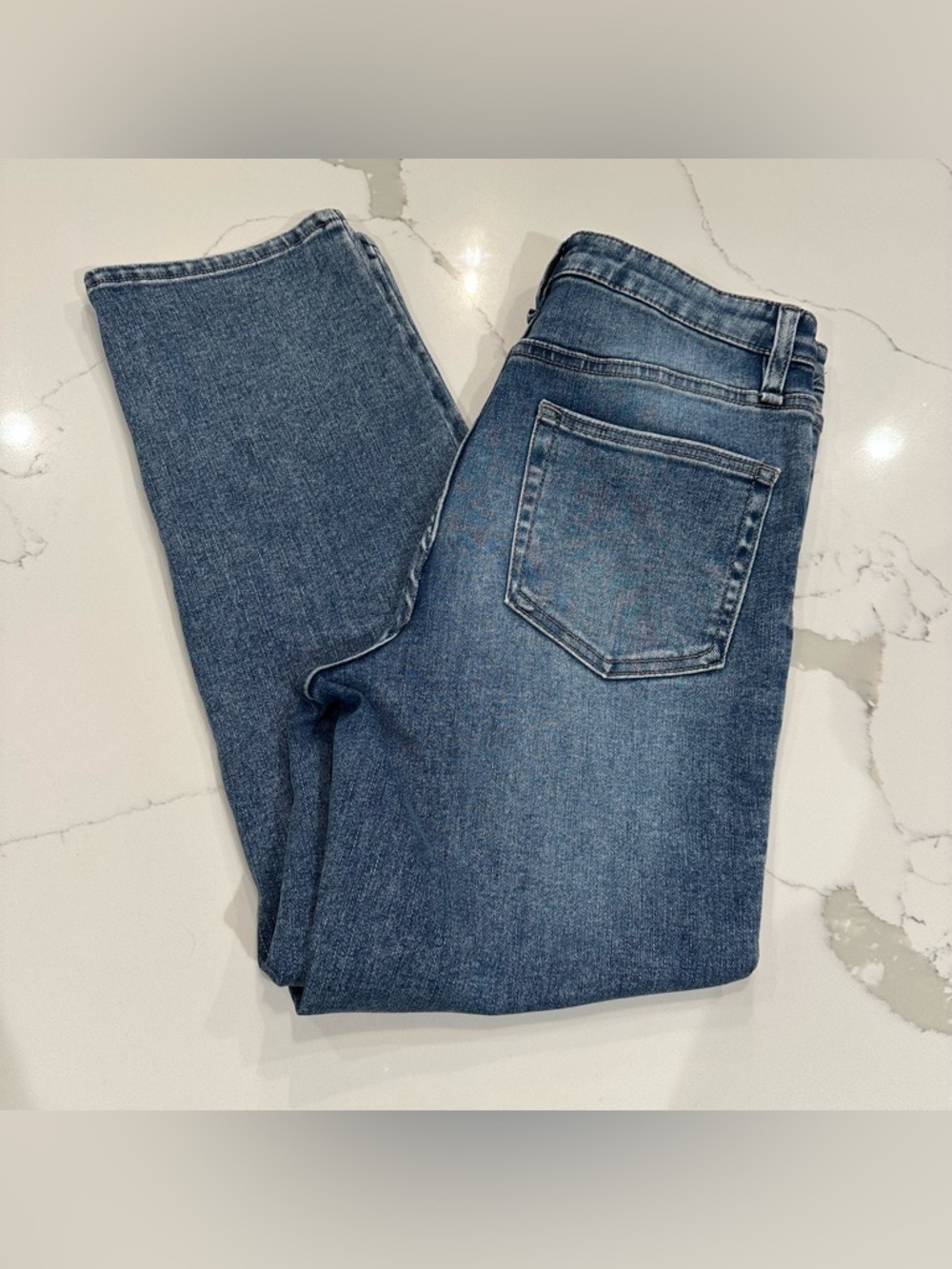 Oat Soft Sculpt Denim Jeans Straight Leg Ankle Women’s 8 / 29 High Rise Stretch - Picture 10 of 10